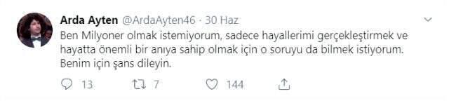 1 milyonluk soruyu bilen Arda Ayten Instagram'da fenomen oldu