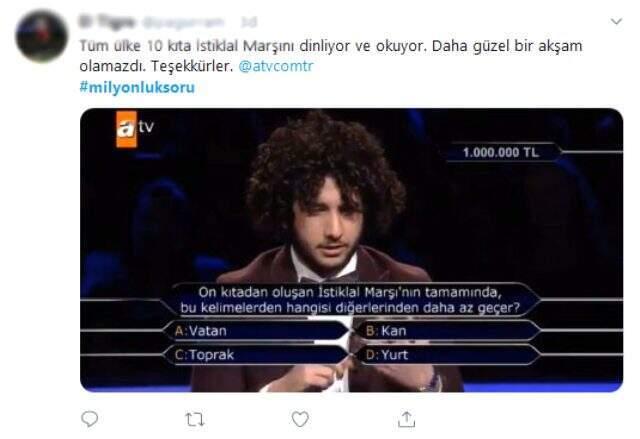Arda Ayten, Kim Milyoner Olmak İster'de 1 milyon TL'lik büyük ödülü kazandı