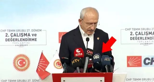 Erdoğan'ın konuşma yaptığını öğrenen Kılıçdaroğlu, konuşmasını yarıda kesti