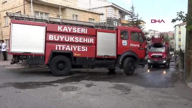 Kayseri 7 katlı binada yangın 9 kişi hastaneye kaldırıldı Kayseri 7 katlı binada yangın 9 kişi hastaneye kaldırıldı