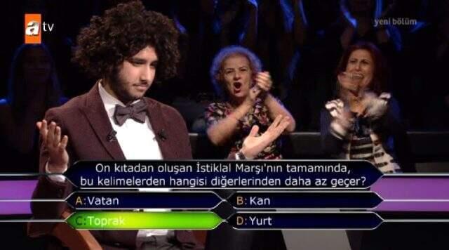 Milyonluk soruyu bilen Arda Ayten kesintiler sebebiyle milyoner olamayacak