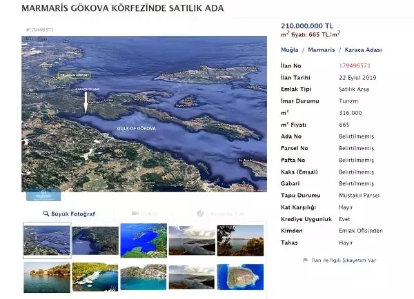 7 yıldızlı otel yapılmak üzere satın alınan ada, sit alanı ilan edilince satışa çıkarıldı 7 yıldızlı otel yapılmak üzere satın alınan ada, sit alanı ilan edilince satışa çıkarıldı