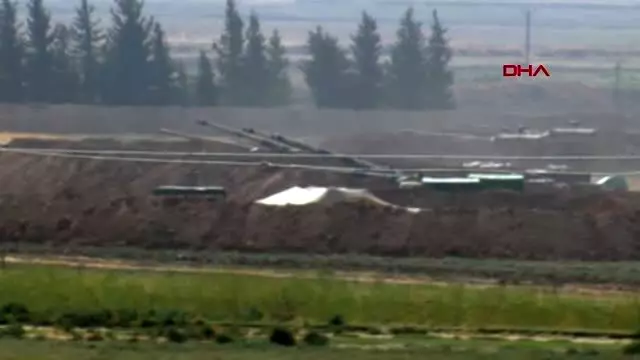 Şanlıurfa sınırda namlular suriye'ye çevrildi Şanlıurfa sınırda namlular suriye'ye çevrildi
