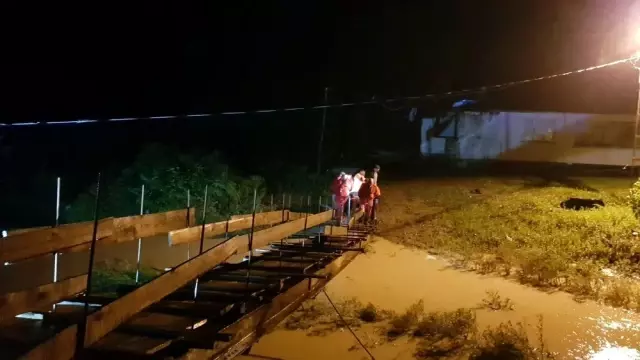 Artvin'in Borçka ilçesinde şiddetli yağış