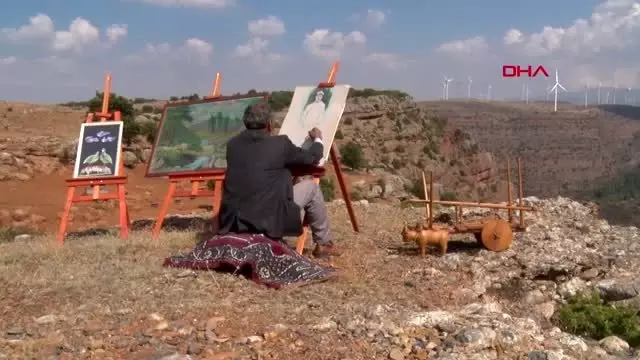 Çoban ressam; eserlerini satmıyor, torunlarına saklıyor