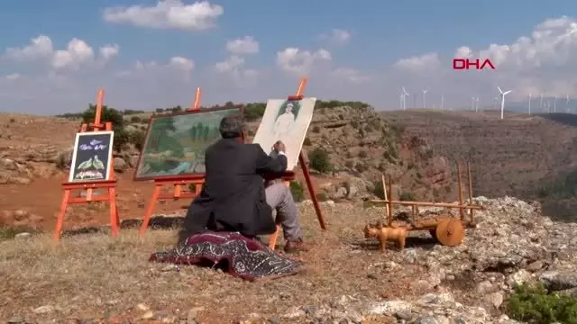 Çoban ressam; eserlerini satmıyor, torunlarına saklıyor
