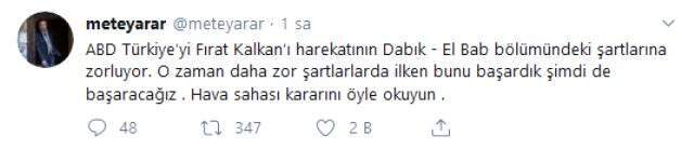Güvenlik Uzmanı Mete Yarar, ABD'nin hava sahası hamlesini yorumladı
