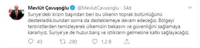 Son Dakika: Dışişleri Bakanı'ndan harekat açıklaması: Bölgeyi terörden temizleyeceğiz