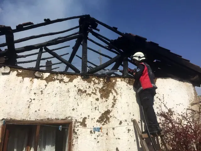Amasya'da ev yangını