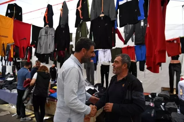 Başkan Kocaman Ulus pazarında Başkan Kocaman Ulus pazarında
