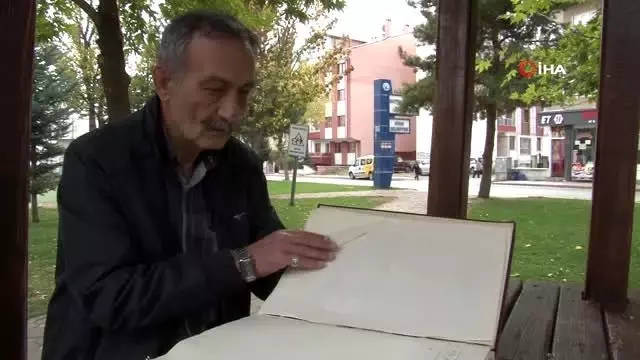 61 yıllık secere defterini torunları için muhafaza ediyor 61 yıllık secere defterini torunları için muhafaza ediyor