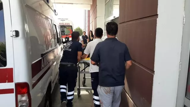 Bacağını spiralle kesen kişi ağır yaralandı Bacağını spiralle kesen kişi ağır yaralandı