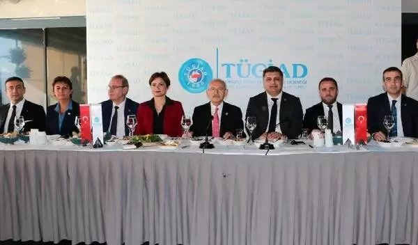 Kılıçdaroğlu, tugiad başkanlığı'na seçilen şohoğlu ve yönetim kurulu üyeleriyle
