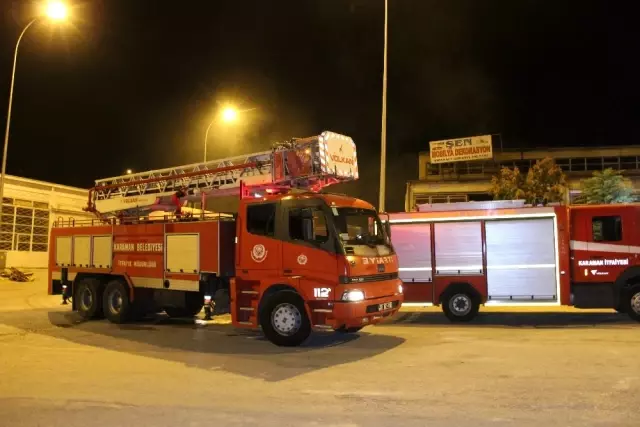 Mobilya atölyesinde korkutan yangın Mobilya atölyesinde korkutan yangın