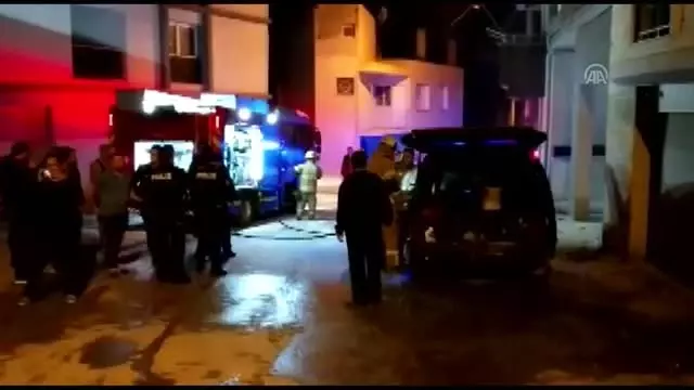 Seyir halindeki araçta yangın Seyir halindeki araçta yangın