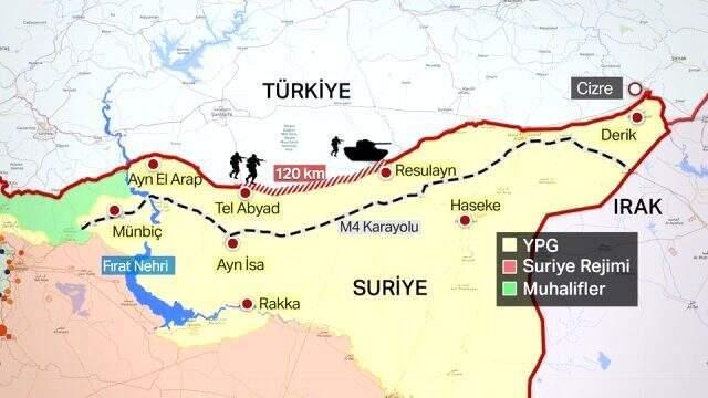 Son Dakika: Tel Abyad ve Rasulayn'da 25 kilometre içeri girildi