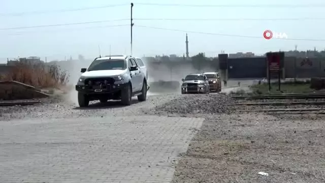 Suriye Milli Ordusu komutanları sınırda inceleme yapıyor