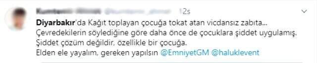Zabıta kağıt toplayan çocuğu tokatladı! Sosyal medya ayaklandı