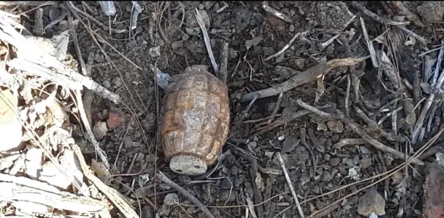 Çanakkale'de 104 yıllık el bombası imha edildi Çanakkale'de 104 yıllık el bombası imha edildi