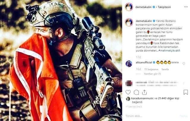Demet Akalın, Bostancı konserinin gelirini Mehmetçik Vakfı'na bağışlayacak