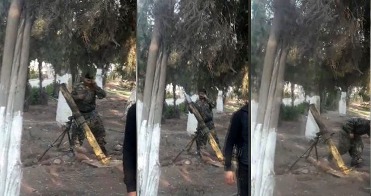 Teröristlerin Nusaybin'e havan attığı anın görüntüleri ortaya çıktı