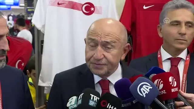 TFF Başkanı Özdemir, Türkiye - Arnavutluk maçı öncesinde açıklamalarda bulundu TFF Başkanı Özdemir, Türkiye - Arnavutluk maçı öncesinde açıklamalarda bulundu