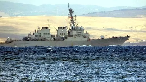 Abd savaş gemisi, çanakkale boğazı'ndan geçti Abd savaş gemisi, çanakkale boğazı'ndan geçti