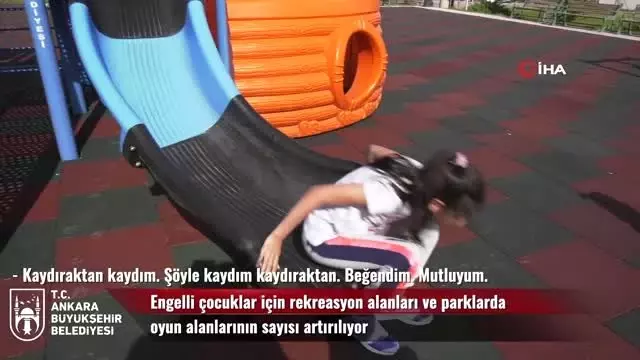 Ankara Büyükşehir Belediyesi engelli oyun parkı sayısını artırıyor