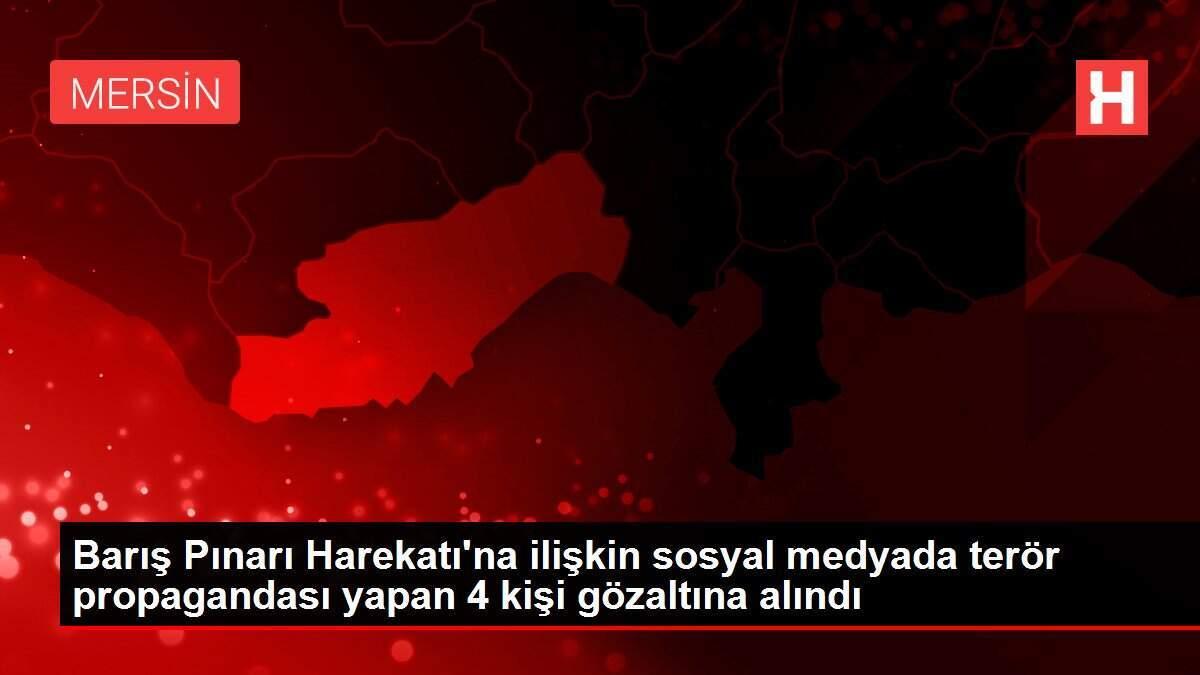 Barış Pınarı Harekatı'na ilişkin sosyal medyada terör propagandası yapan 4 kişi gözaltına alındı Barış Pınarı Harekatı'na ilişkin sosyal medyada terör propagandası yapan 4 kişi gözaltına alındı