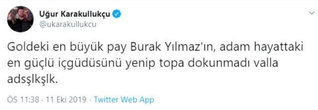 Son dakikalarda attığı gol sırasında Burak Yılmaz'ın görüntüsü sosyal medyayı salladı