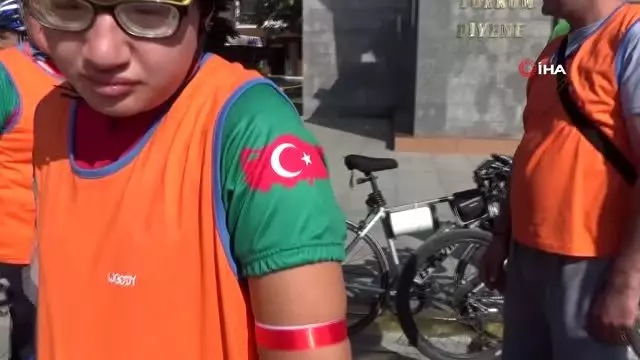 400 Bisikletçi Mehmetçiğe destek için pedalladı 400 Bisikletçi Mehmetçiğe destek için pedalladı
