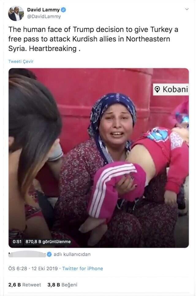 İngiliz vekil YPG/PKK'nın kara propagandasına alet oldu