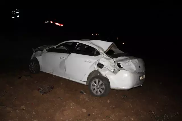 Kahramanmaraş'ta otomobil şarampole devrildi: 1 ölü, 1 yaralı