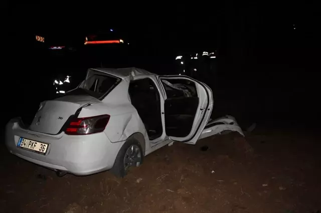 Kahramanmaraş'ta otomobil şarampole devrildi: 1 ölü, 1 yaralı