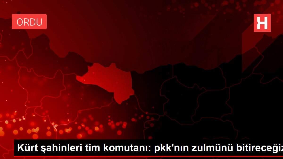 Kürt şahinleri tim komutanı: pkk'nın zulmünü bitireceğiz Kürt şahinleri tim komutanı: pkk'nın zulmünü bitireceğiz