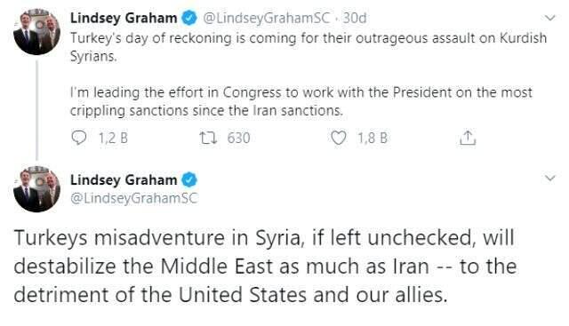 ABD'li senatör Lindsey Graham'dan küstah yaptırım tehdidi: Felç edici yaptırımlar üzerinde çalışıyoruz