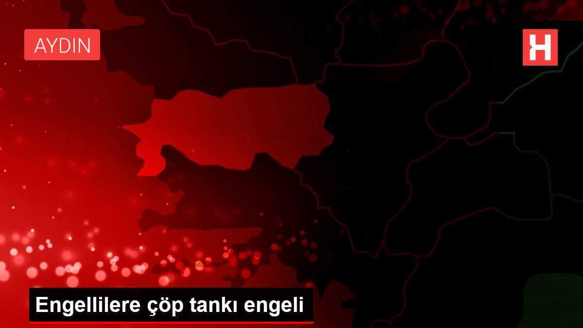 Engellilere çöp tankı engeli Engellilere çöp tankı engeli