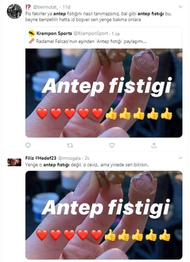 Falcao'nun eşi antep fıstığı diye ceviz fotoğrafı paylaştı, sosyal medya yıkıldı
