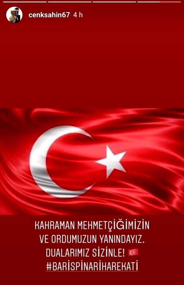 Mehmetçik'e destek veren Enver Cenk Şahin, kadro dışı bırakıldı!