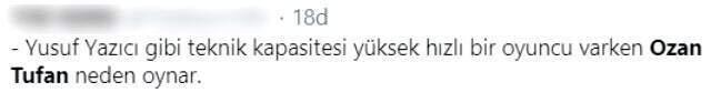 Ozan Tufan, Türkiye maçındaki performansıyla çok eleştirildi