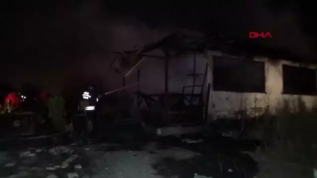 Sivas'ta at çiftliğinde korkutan yangın Sivas'ta at çiftliğinde korkutan yangın