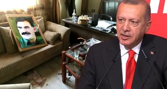 Cumhurbaşkanı Erdoğan: DEAŞ'lıların çıkarıldığı cezaevinde teröristbaşı Öcalan'ın fotoğrafı var Cumhurbaşkanı Erdoğan: DEAŞ'lıların çıkarıldığı cezaevinde teröristbaşı Öcalan'ın fotoğrafı var