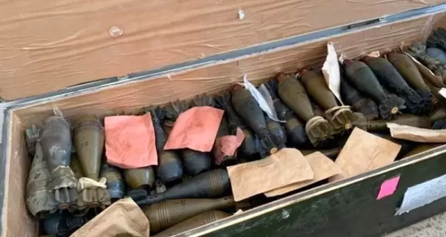 Teröristlerden temizlenen Tel Abyad'da çok sayıda mühimmat ele geçirildi