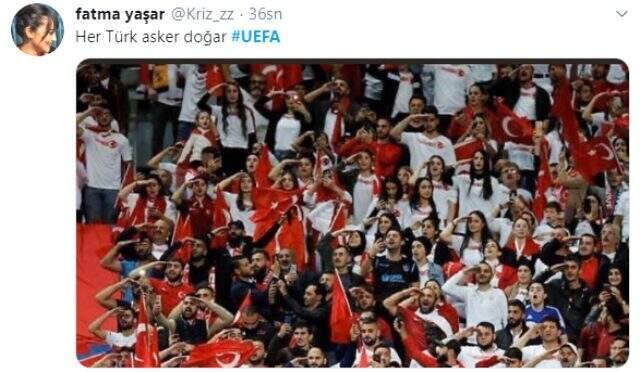 Asker selamı nedeniyle Türkiye'ye soruşturma açan UEFA'ya büyük tepki!