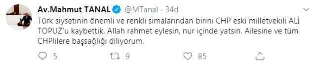 Eski İmar ve İskân Bakanı Ali Topuz hayatını kaybetti
