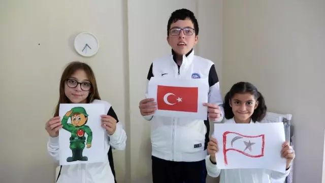 Suriye'de destan yazan Mehmetçik'e özel çocuklardan klipli destek Suriye'de destan yazan Mehmetçik'e özel çocuklardan klipli destek