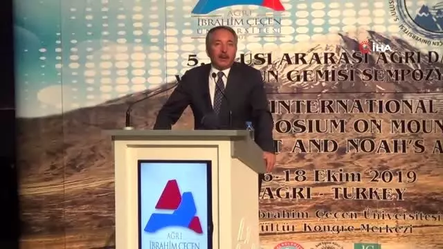 Ağrı'da '5. Uluslararası Ağrı Dağı ve Nuh'un Gemisi Sempozyumu' başladı Ağrı'da '5. Uluslararası Ağrı Dağı ve Nuh'un Gemisi Sempozyumu' başladı