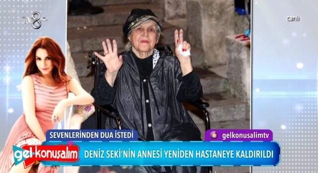 Deniz Seki, hastaneye kaldırılan annesi için dua istedi