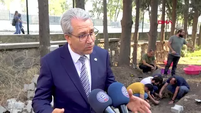İzmir şişe burunlu yunus iskeleti topraktan çıkarıldı İzmir şişe burunlu yunus iskeleti topraktan çıkarıldı