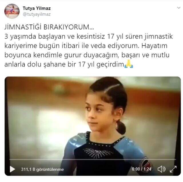 Jimnastiği bıraktığını duyuran Tutya Yılmaz kimdir?